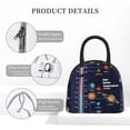 thumbnail image 4 of Haiem Solar System Printed Lunch Bag Women, Lunch Box Lunch Bag for Women, Small Leakproof Cute Lunch Tote Large Capacity Reusable Insulated Cooler Lunch Container, 4 of 6