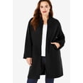 thumbnail image 4 of Roaman's Women's Plus Size Wool Blend Driving Coat, 4 of 5