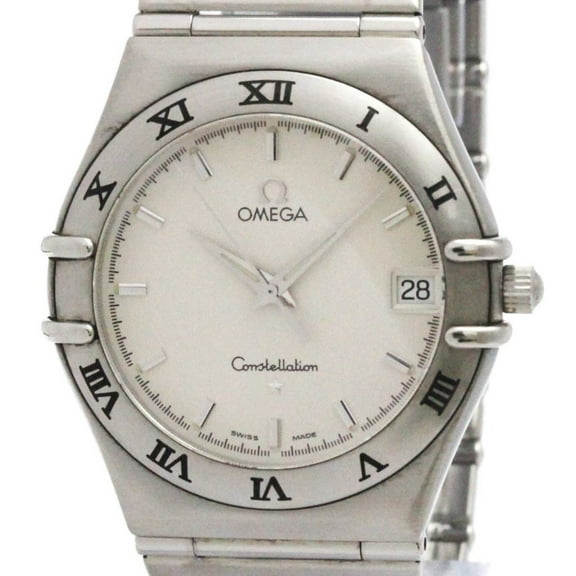 Pre-Owned OMEGA Constellation Stainless Steel Quartz Mens Watch 1512.30 Polished (Good)