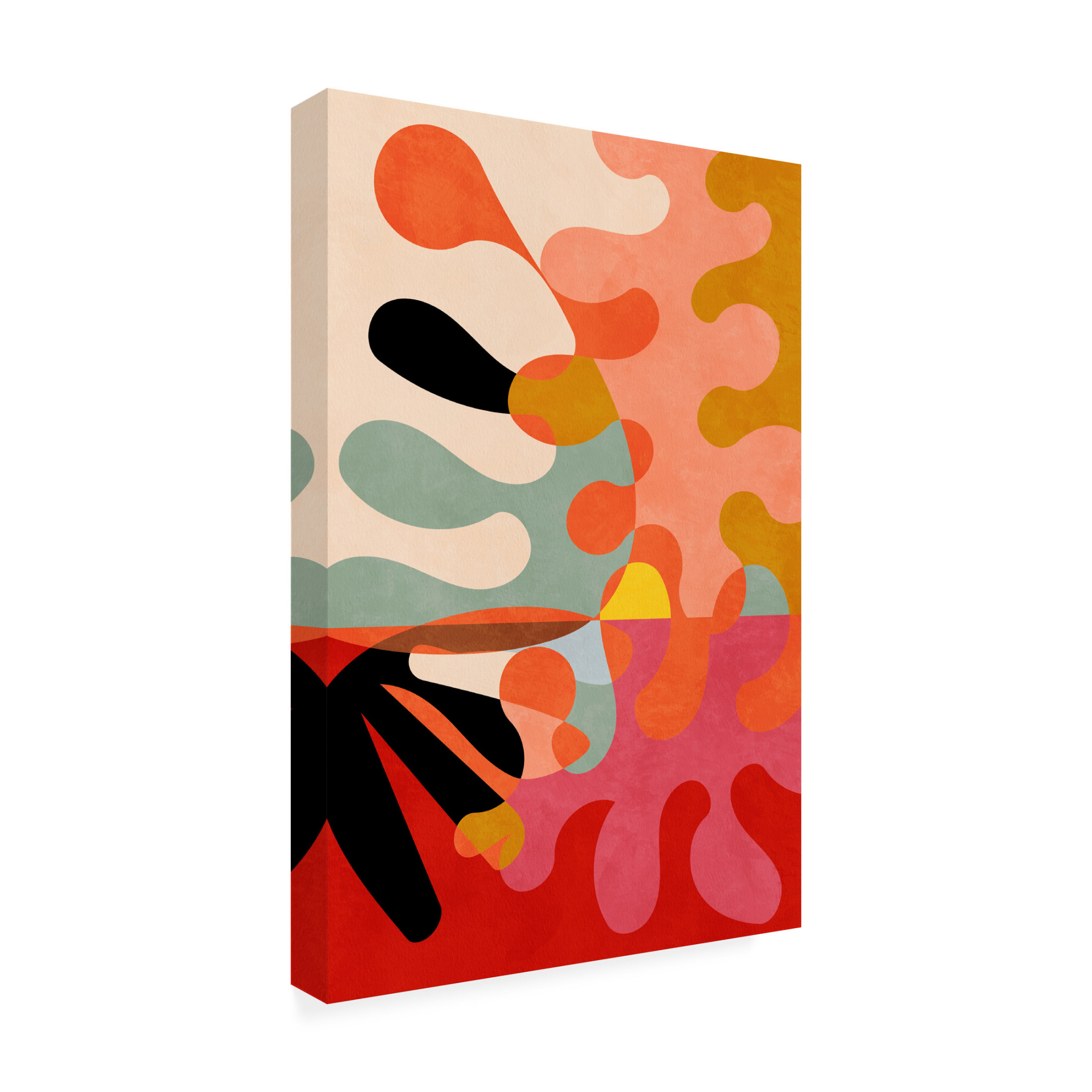 Trademark Fine Art Ana Rut Bre Warm Colors Bauhaus Geometry5 Canvas Wall Art
