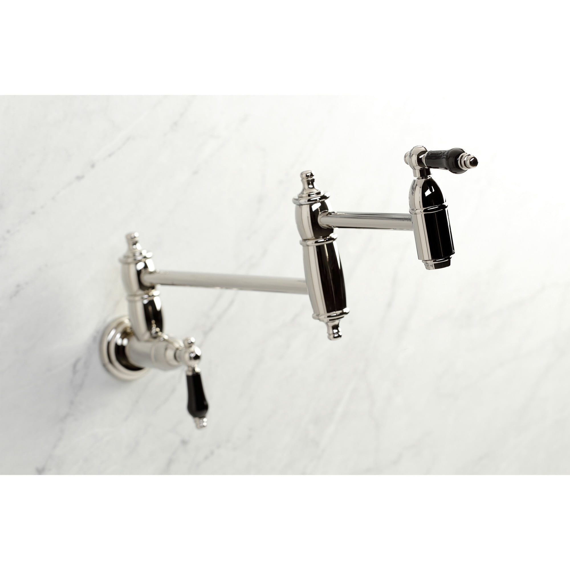 Kingston Brass KS3106PKL Duchess Wall Mount Pot Filler Faucet, Polished Nickel