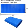 thumbnail image 2 of Swimming Pool Ladder Mat - Protective Pool Ladder Pad Step Mat with Non-Slip Texture, Blue Medium Pool Step Mat, Pool Liner Protection Mat 36 inch X 17 inch, 2 of 9