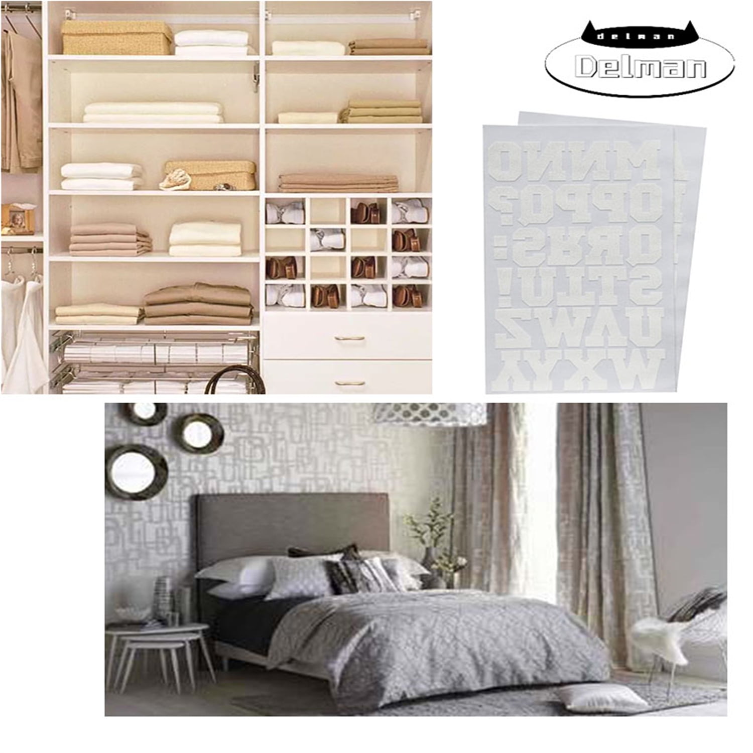 Iron on Transfer Letters 2 Sheet