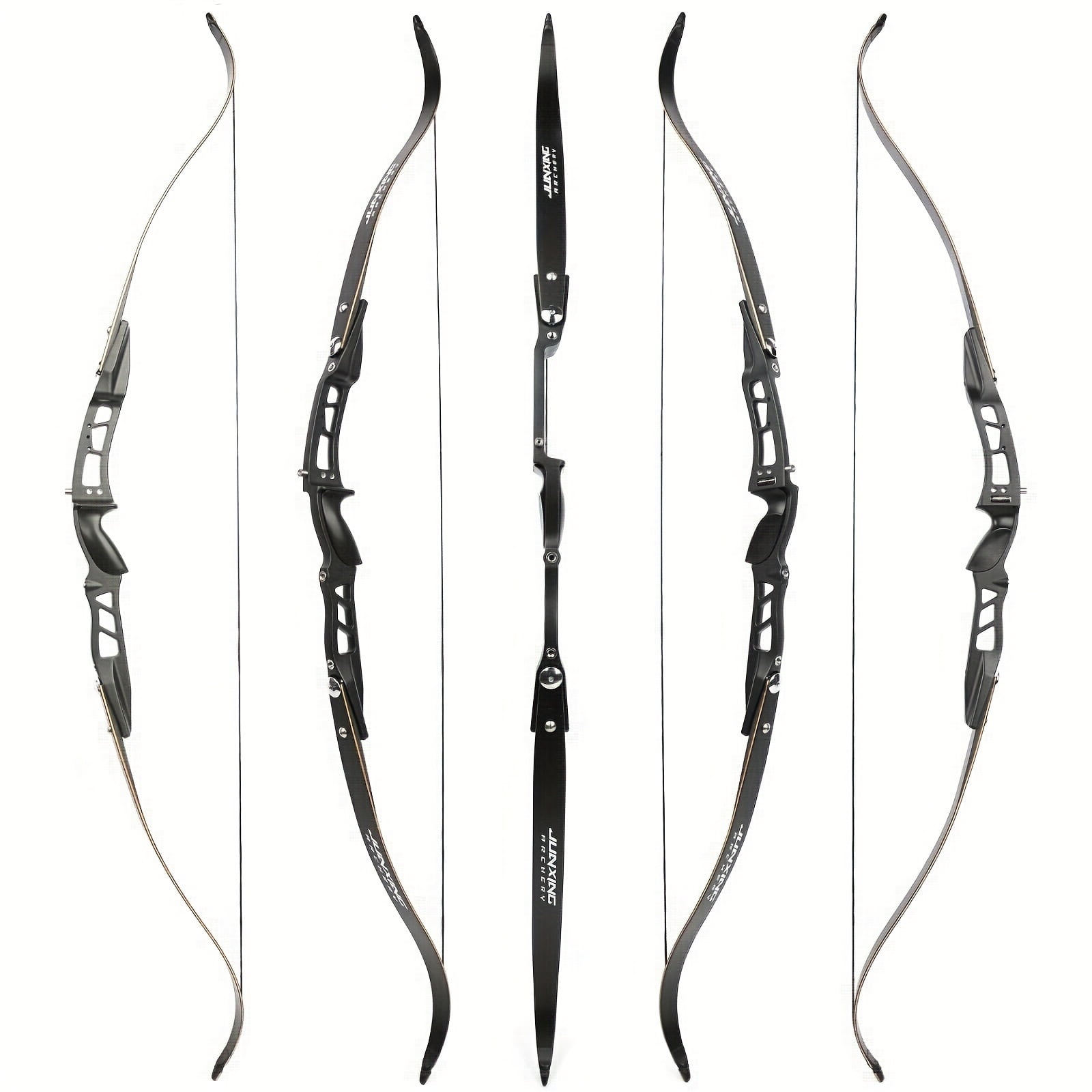 1 Set 40lbs Aluminum Alloy Recurve Bow for Archery Competition, Outdoor Hunting and Shooting - Recurve Bow Kit, Target Practice, Lightweight Design, Durable Construction, Precision Engineering