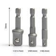 thumbnail image 2 of Adaptador de Tornillo de Extensión de Soporte de Broca de 3 Piezas 1/2 "3/8" 1/4 " Sunnimix Adaptador de broca, 2 of 7