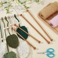thumbnail image 4 of 4pcs Wooden Flag Banner Pole 9/12 Inch Rod Wall Hanging Bar Banner Hanger Pole Banner Hanger Garden Flag Hangers for Tapestries Blankets Curtains and Wall Decoration, 4 of 5