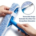 thumbnail image 3 of FVSA Window Cleaning Kit, Squeegee for Window Cleaning with 78.7" Extendable Stainless Steel Pole, Shower Squeegee for Glass Doors, Mirror, Tile, Car Windshield, Blue, 3 of 8