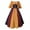 Yellow-A, variant on 2025 Women's Dress Retro Pink Gothic Clothes Style Solid Color Trumpet Gothic Dress Women Plus Size Sleeve Long Dress
