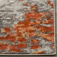 thumbnail image 4 of SAFAVIEH Monaco Driskoll Abstract Area Rug, Grey/Orange, 6'7" x 6'7" Square, 4 of 6
