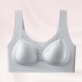thumbnail image 3 of Nmnitkp Bras for Women Wireless Lace Bra Seamless Push Up Breathable Jelly Bra Back Smoothing Everyday Comfort Bra for All-Day Wear Blue,M, 3 of 6