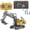 Style D, variant on Construction Rc Set of 4, Rc Construction Vehicles, Remote Control Construction Equipment, Alloy Material, with Cool Lights and Sounds (A)