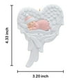 thumbnail image 3 of Maxora Personalized Ornaments Customized Christmas Ornament Baby with Angel Wings Pink Free Customize, 3 of 7