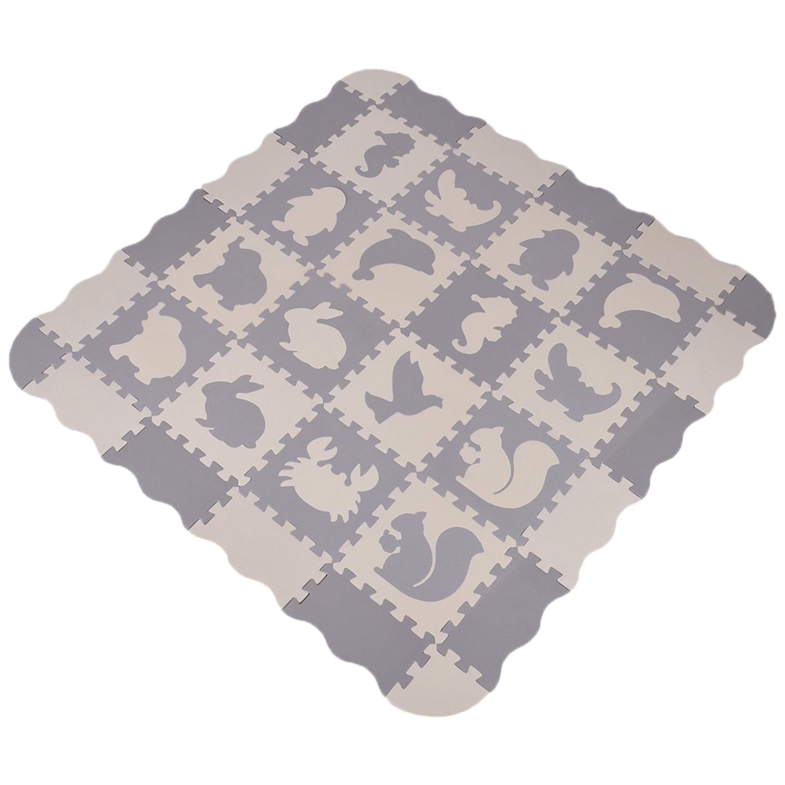 Homesteed Baby Play Mat Puzzle Floor Mats for Infants Toddlers Tummy Time Anti Slip Cushion Playroom Activity Crawling Area