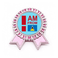 thumbnail image 1 of Soy de Santa Lucía Insignia broche Medalla rosa premiada, 1 of 3