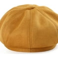 thumbnail image 4 of CoCopeaunts Beret Hats for Women French Designer Hat Autumn Winter Fashion Wool Solid Color Newsboy Cap Female Octagonal Hat, 4 of 7