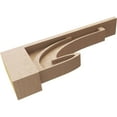 thumbnail image 6 of 3"W x 18"D x 6"H Thin Alma Rough Cedar Woodgrain TimberThane Corbel, Primed Tan, 6 of 6