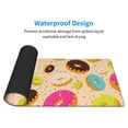 thumbnail image 5 of Disketp Gaming Mouse Pad Donuts Pattern Large Mouse Mat Long Extended Desk Pad Non-Slip Rubber Mice Pads Stitched Edges Thin Pad (11.8x31.5 Inch), 5 of 9