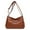 Brown, variant on LUOGENLI Straw Handbags for Women 2024 Small Size Women Shoulder Bag Fashionable New Pattern Retro Solid Color Large Zipper Versatile Messenger Bag Large Crossbody Bags for Women Trendy
