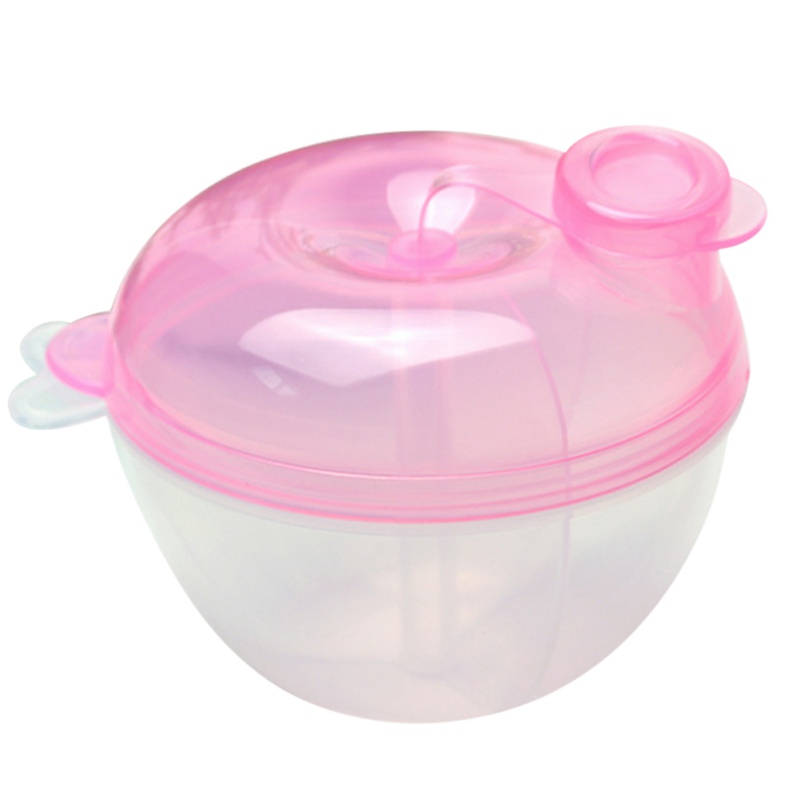 Baby Milk Powder Formula Dispenser, Non-Spill Formula Dispenser and Snack Storage Container, Pink