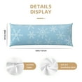 thumbnail image 2 of KLL Ultra Soft Microfiber Body Pillow Cover/Pillowcases 20"x54" with Hidden Zipper Closure-Snowflake Snowing, 2 of 5