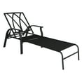 Mainstays Belden Park Cushion Steel Outdoor Chaise Lounge Orange