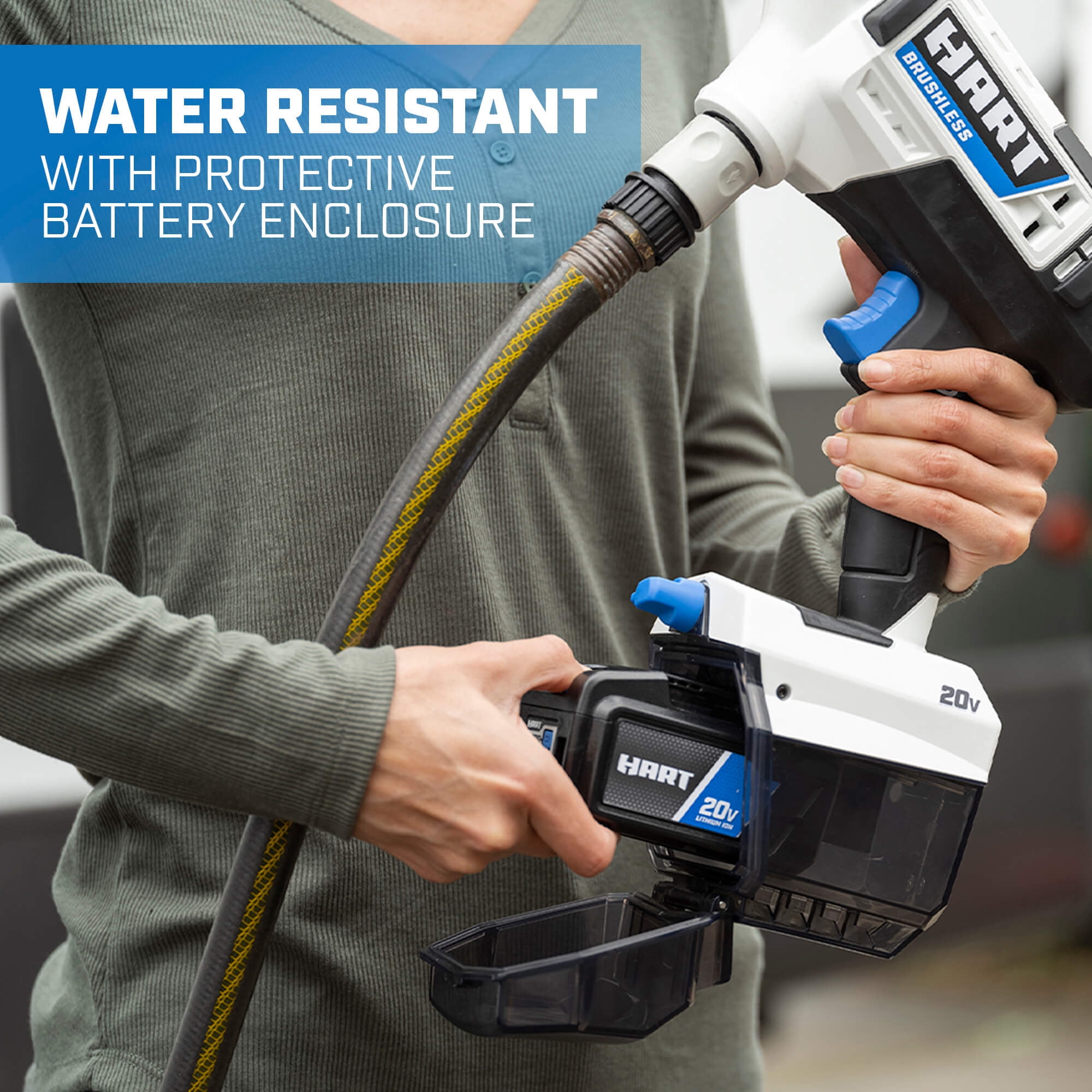 HART 600PSI at 0.7GPM 20V Brushless Power Cleaner
