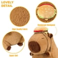 thumbnail image 4 of Capybara Plush Toys, 13" Cute Capybara Plush with Hamburger Backpack Stuffed Animals Plushies Doll Toy Kawaii Plush Doll Christmas Birthday Gifts for Kids Adults, 4 of 7