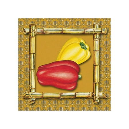 Vegetables Bell Peppers Art Print - 6x6 (Best Way To Store Bell Peppers)