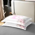 thumbnail image 4 of Erosebridal Housse de Couette en Coton 100 % Lettre E Initiale Format Simple, Housse de Couette en Coton 100 % à Motif Floral Monogrammée Simple, Déco Initiales A-Z, Réversible (Sans Couette), 4 of 8