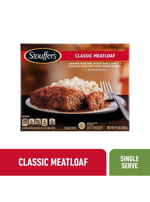 Stouffer's Classic Ketchup Glazed Meatloaf Meal, 9.875 oz (Frozen)