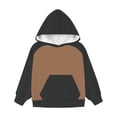 thumbnail image 2 of Mercatoo 𝗖olorblock Hoodie Sweatshirts for Teen Girls Cute Oversized 𝐏reppy Pullover Tops Long Sleeve Sweatshirt with Pocket, 2 of 5