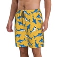 thumbnail image 2 of Naloa Shark Print Men's Beach Shorts, Surfing shorts, Swim trunks, Quick Dry Swim Trunks for Surfing Beach Fun - 3X-Large, 2 of 9