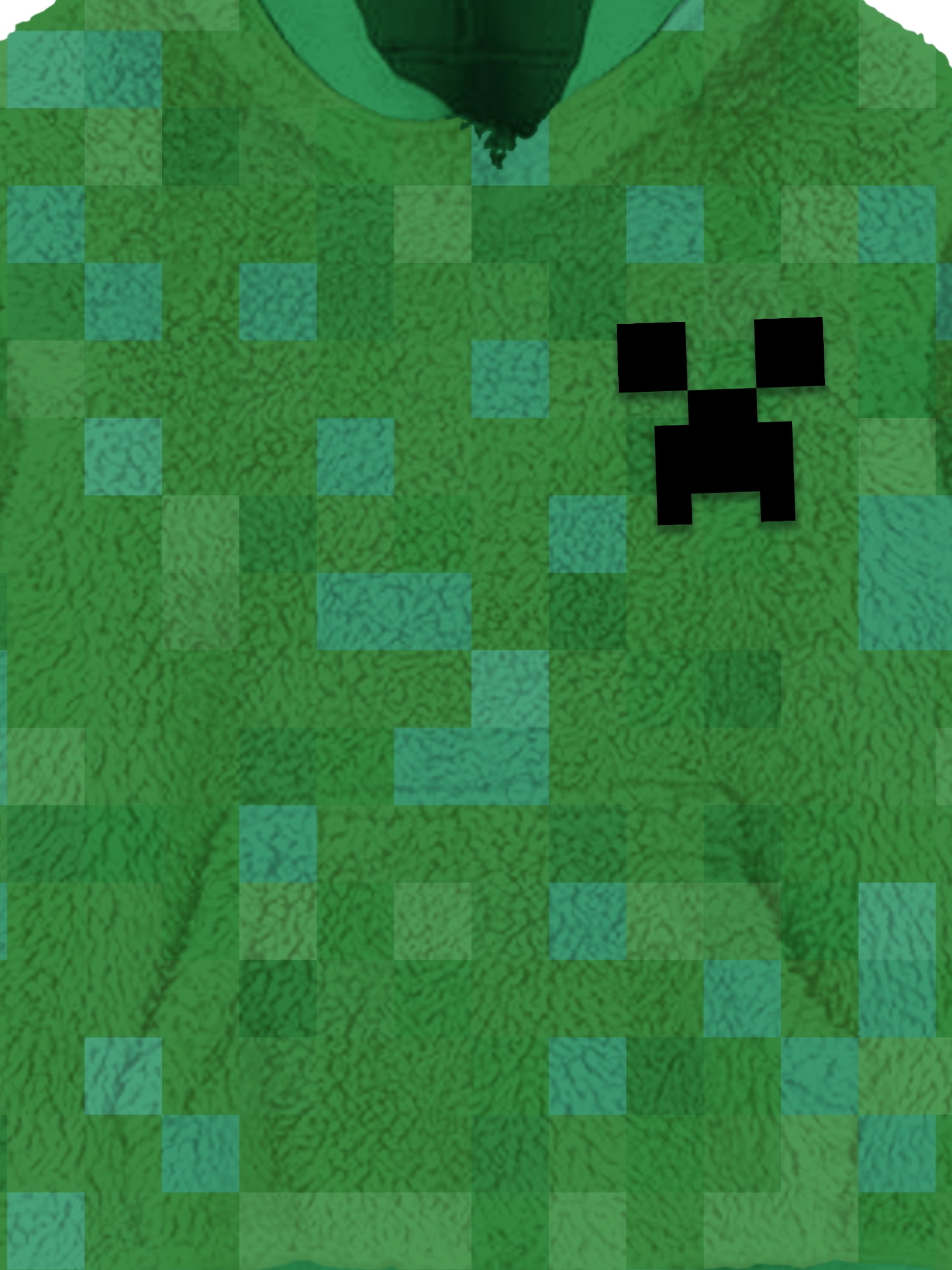 Minecraft, Boys' & Big Boys' Hooded Woobie, Creeper Face Pop, Sizes 4-18