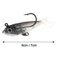 thumbnail image 7 of Ettsollp 6CM/7G 7CM/15G T-tail Fishing Lure with Sharp Hook Realistic 3D Eyes PVC Swimbait Artificial Soft Bait Freshwater Saltwater Fishing Accessories, 7 of 7