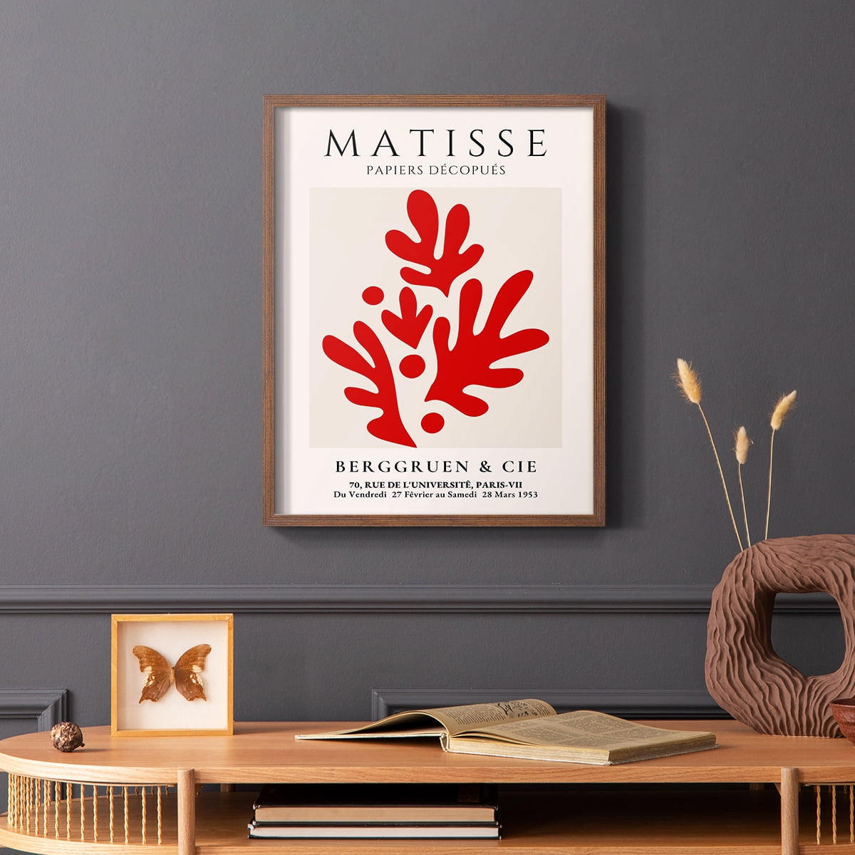Matisse CLXIX Framed Print in Brown Solid Wood 8 x 10 Framed Print