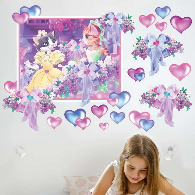 Wallhogs Princess Cats II Wall Decal