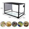 thumbnail image 3 of AIICIOO Detachable Reptiles Terrarium Glass Material Suit for Cistoclemmys Galbinifrons Lizard 24"*18"*18", 3 of 7