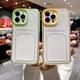 thumbnail image 2 of Tarjeta Transparente Enchufable 2 En 1 Macaron Funda A Prueba De Golpes Para iPhone 11 12 13 14 Pro Max X 7 8 Plus, 2 of 4