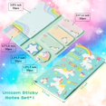 thumbnail image 2 of 550 Sheets Unicorns Sticky Notes Set Cartoon Animal Bundle Notes Writeable Sticky Notes Self-Adhesive Sticky Notes Back to School Gifts for Students Teachers, 2 of 5