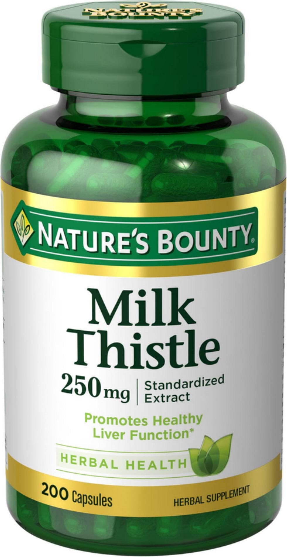 Nature's Bounty Milk Thistle 250 mg Capsules 200 Each