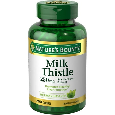 Nature's Bounty Milk Thistle 250 mg Capsules 200