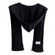 thumbnail image 1 of Bufanda con capucha, gorro suave, pasamontañas de invierno para caminar, acampar y patinar. negro, 1 of 9