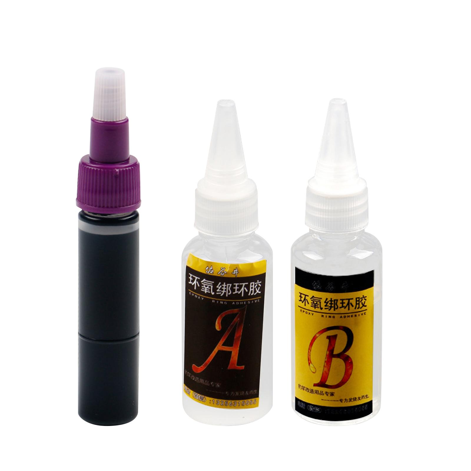 koolsoo Fishing, Rod, Epoxy Glue, Fishing Rod Glue, Restoration, Accessories, Easy to Use, Ab, Transparent Glue, Epoxy Resin, Ab Glue 100ml and Black Pulp