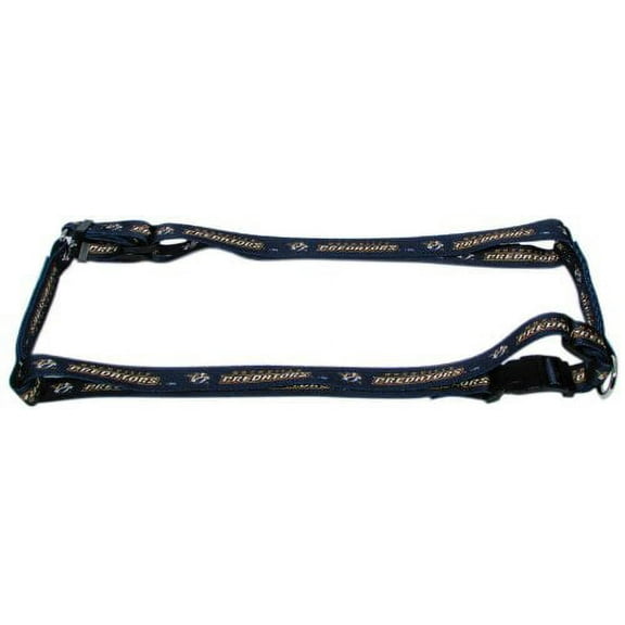 Nashville Hockey Predators Extra Small XS 5/8 Inch Wide Adjustable Dog Harness 8" - 14"