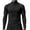 Black, variant on Sakmal Long Sleeve T-Shirts for Man Zip Mock Neck Brown T-Shirt Breathable Uv Protection Solid Shirtssummer Daily T-Shirts for Mens