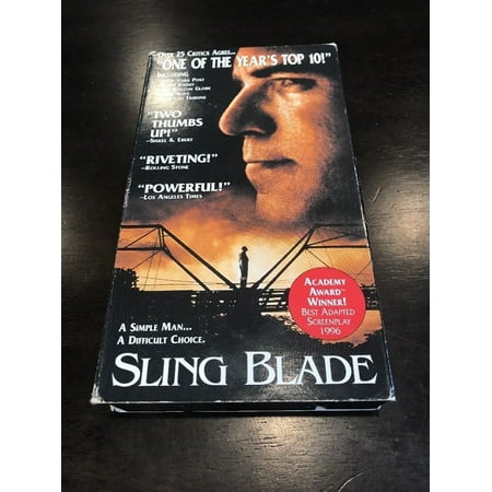 Sling Blade (VHS,1997) Billy Bob Thornton Dwight Yoakam John Ritter J.T. Walsh