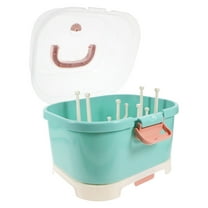 FRCOLOR  Baby Bottle Drying Racks Organizer for Countertop Travel Sky-blue