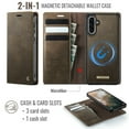 thumbnail image 3 of ShieldFlex for Samsung Galaxy S22 Case Detachable Wallet Case with Card Holder, 2 in 1 PU Leather Flip Folio with RFID Blocking Stand Shockproof Phone Cover,Coffee, 3 of 7
