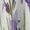 LM414, variant on Lavender Flowers on White Background Short Sleeve Dress Women Summer Evening Dresses Ladies Sundress