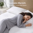 thumbnail image 4 of Regency Heights Heated Mattress Pad Twin-XL Size, Cool-to-the-Touch Fabric Electric Mattress Topper 5 Heat Settings White, 4 of 9